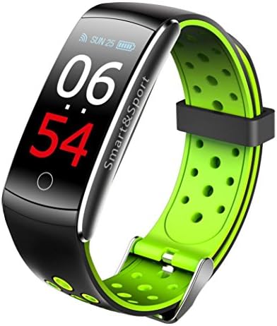Fitness Heart Rate Monitor - Diadia Bluetooth Smart Watch Bracelet Fitness Heart Rate Monitor For Android For IOS for Party,Wedding,Cycling,Shopping ,Mothers Fathers Day Gifts - Waterproof: IP68 , 0.96" LCD,Respiratory Rate Monitoring (Green)