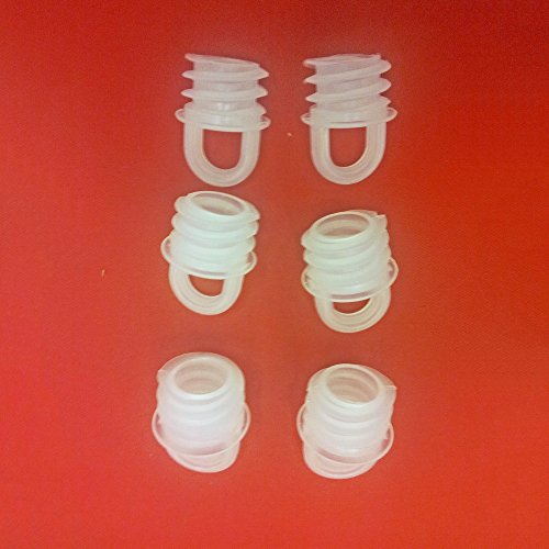 Easy-Shadow - 10 Stück Hochwertige Endstopfen / Verschlußstopfen für 16 mm Bohrlöcher Gardinen-Stopper Abschluss passend für Gardinenschienen Vorhangschienen Gardinenbretter Gardinen Laufschienen Deckenleiste - transparent