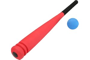 Verliked Mazza da Baseball Intrattenimento per Bambini Mazza da Baseball Divertimento Sport per Bambini Bambini Ragazzi Ragazze Rosso