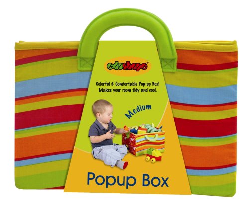 Edushape Medium Pop-up Toy Box Storage Solution (30.5cm x 30.5cm x 20cm when opened)