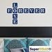 Produktbild Love Forever scrabble 40x60 Wandtattoo Aufkleber Decal von SUPERSTICKI® aus Hochleistungsfolie für alle glatten Flächen UV und Waschanlagenfest Profi Qualität