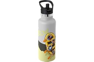 Super Sparrow Gourde Isotherme - Bouteille Isotherme - 350ml, 500ml, 750ml, 1L- Gourde Sport Étanche avec Couvercle à Paille - Gourde Enfant sans BPA, pour Bureau, Maison