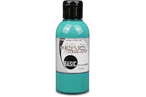 Senjo Color Basic Bodypainting I Maquillage du visage et du corps I cosmétiques, testés dermatologiquement I carnaval, maquillage pour enfants I 75ml I turquoise