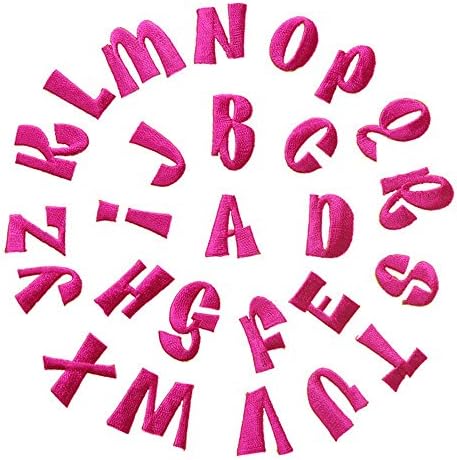 Alphabet Letter A-Z Sew Iron On Patch Badge Jeans Clothes Applique 25mm (A-Z)