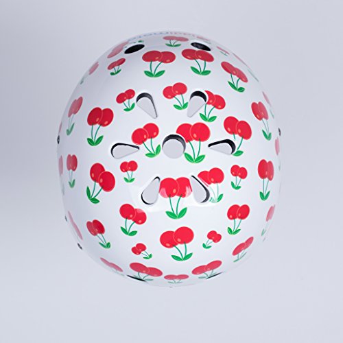 Kiddimoto 2kmh026s Design Sport Helm Cherry / süße Kirschen Gr. S, für Kopfumfang 48-53cm (2-5 Jahre) - 5