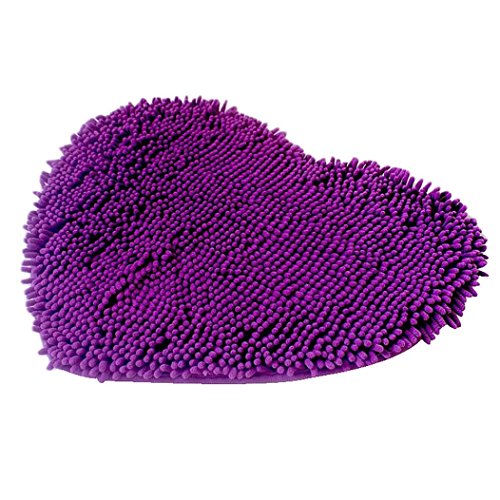 Badematten Set Clode® Weiche Absorbent Badematte Badewannenmatte Rutschfest Badewanneneinlage Duschmatte Badematte 40*50cm (Lila)
