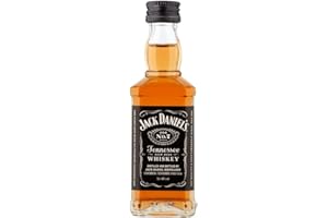 Jack Daniel's Old No. 7 Tennessee Whiskey Mignon – Formato Mini, Liquore Americano Originale, Gusto Deciso e Morbido, 40% Vol, Bottiglia in Vetro da 5 cl