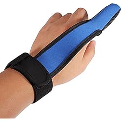 Dcolor Casting dedo Guante Stall Protector mar mosca pesca de la carpa azul
