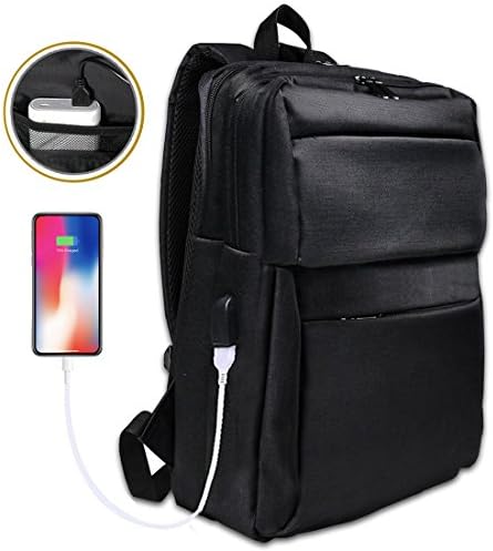 Laptop Backpack, Rucksack for Mens and Women, Anti-Theft USB Charging Backpack, Fits 15.6" Laptop and Notebook, Super-light for Travel, Water Resistant