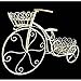Produktbild Fahrrad Fahrrad Tür Pflanze oder Blumentopf Blumenkasten Blumenkübel zu 2 Naturbambus, Eisen Vanille 29 x 59 x 89 cm