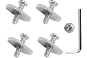 AONTOKY 4Pack Stainless Steel Kayak Rail Track Mount Tie Down Eyelet Rail Mounting Accessories for Kayak Canoe Boat Camp