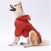 Pawstar Pluvia İ&ccedil;i Polar Orta-B&uuml;y&uuml;k Irk K&ouml;pek Yağmurluğu Turuncu (4XL)
