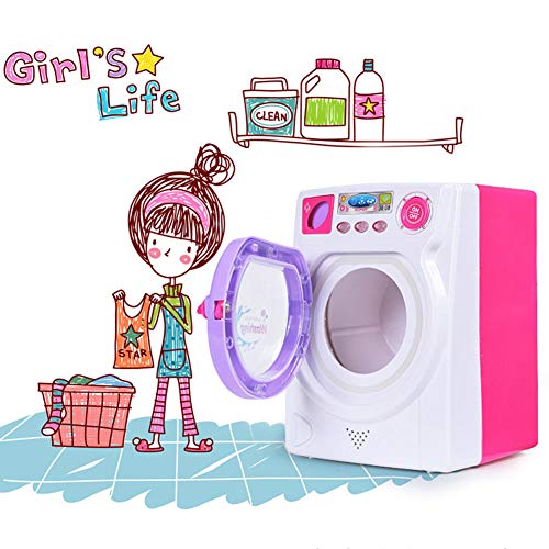 beiguoxia Toy Gift Washing Machine Pretend Toy Children Kids Home Appliance Simulation Electric Washing Machine Pretend Toy Toys For All Ages