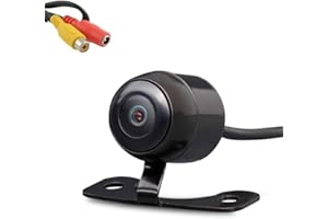 LEXXSON cámara Frontal de Coche/cámara de Marcha atrás cámara de Seguridad de 170° CMOS Mini cámara de visión Trasera de Coche IP68 Impermeable visión Nocturna DC12V (Delantera o Trasera)