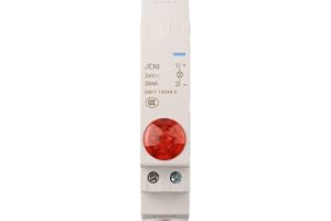 Signallampa JD9 Din skenmontering AC DC 24 V indikatorlampa för olyckor förinställda signaler flamsäkert material IP20-skydd