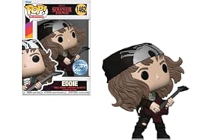 Funko Pop! Tv: Stranger Things S4 - Hunter Eddie z gitarą (MT)(Exc) kolekcjonerska figurka winylowa - pomysł na prezent - oficjalny towar - zabawki dla dzieci i dorosłych - figurka modelki dla