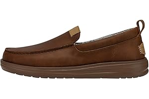 Hey Dude Wally Grip Craft Leather Brown Mocassino Uomo