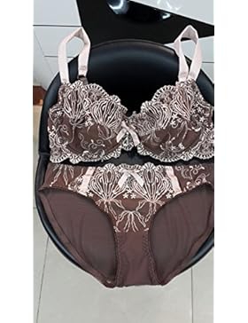 ZHFC-signore blu semitrasparente ricami reggiseno, pizzo grande dimensione locale della lingerie sexy temptation...