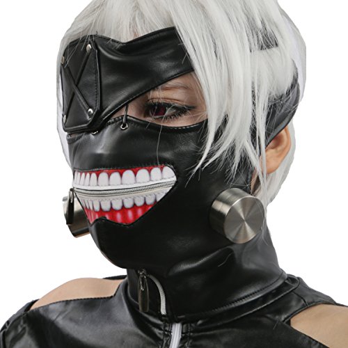 Xcoser Halloween Cosplay Prop Kaneki Ken Maske Horror Anime Kostüme Accessories - 3