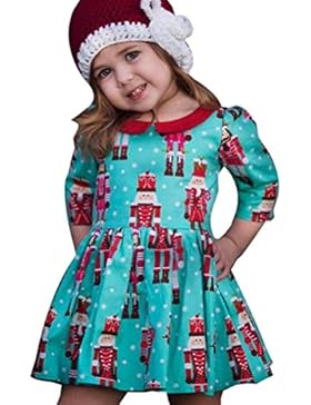 Omiky® Kleinkind Kinder Baby Mädchen Karikatur Prinzessin Party Kleid Weihnachten Outfits Kleidung