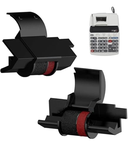 Nastro Per Calcolatrice Casio FR-620 TEC - Doppia Bobina Misura 51, Colore Nero/Rosso - Foto 2