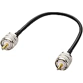 Greluma 1 Piece UHF Plug PL-259 to UHF Plug PL-259 RG58 Coaxial Cable for HAM & CB Radio, Antenna Analyzer, Blind Load, SWR M