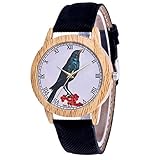 IG Invictus Damen Mode Casual Lederstrap Analog Quarz Runde Uhr T383 N Quarzuhr Schwarzes Quarz Uhr