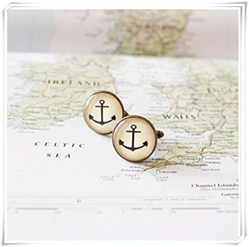 Cufflinks - Anchor Cufflinks. Nautical Cufflinks. Beach Wedding Cuff Links for Men.