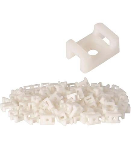 Sourcing Map Black Plastic Clamp Mount 9mm Wire Harness - View #6