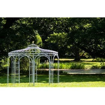 Amazon.de: Stabiler Gartenpavillon aus Metall, verzinkt 350cm, Pavillon