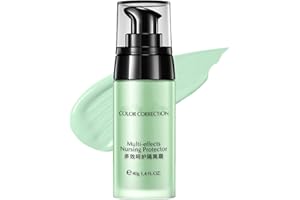 TONGYEND Anti-redness Face Primer, Green Colour Corrector, Make up Primer for Red & Blemished Skin, Moisturising Foundation Base, Brighten Skin Tone, Grips Makeup To Last, Hydrating Isolation Cream, 40g