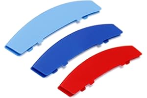 SHENGJUE 3 Colored Front Grille Insert Trims Clip In Grille Trims Strips Covers for BMW 2/3/4/5/6/7 series,x3/x4/x5/x6/x7 (5 Series 04-10 E60 11-Beam)