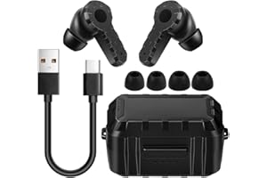 TS TAC-SKY Caccia All'aperto in-Ear Tattico Rumore-cancellazione Cuffie può Raccogliere Suono Protezione dell'Udito Tiro Auricolari (Color : BK)