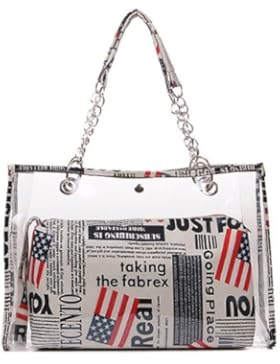 Semi-transparent, Strand, Schwimmbad Schultertasche/Tragetasche/Schultertasche