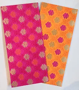 Jain Cards Special Pink & Orange combo Exclusive Range Sagan Envelopes (Pack of 20)