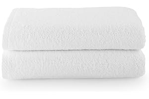 Top Towel - Plus - Toallas de baño grandes - Toallas baño - 2 toallas de ducha - 70x140 cms - Algodon 100% - Blanco