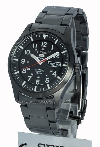 Seiko - 5 Herren Sport Automatik Armbanduhr Bronze Schwarz Edelstahl SNZG17K1