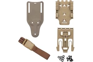 AOTUMUT Schnellverschluss-System-Kit, mit Holster-Oberschenkelgurten, Mid-Ride-Beinschlaufen-Plattform（20cm） QLS 22 19 Adapter-Basis