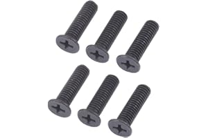 ZOEGNEER 6 tornillos de portabrocas de taladro, tornillo adaptador de vástago de portabrocas de metal para adaptador de vástago de portabrocas (M6 x 22 mm)
