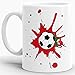 Produktbild Tassendruck Flaggen-Tasse zum Fussball Marokko Weiss - Weltmeisterschaft/WM/Mug/Cup/Tor/Qualität made in Germany