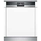 Siemens SN53ES14VE, iQ300 Smarter Geschirrspüler, Teilintegrierte Spülmaschine mit Besteckschublade, 60 cm, auto Türöffnung d