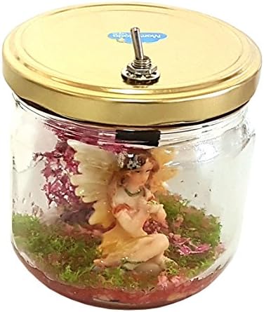 Night Light for Kids, Marmelada Lights, Story in a Jar, Junior Series Enchanting Fairy, LED Bedside Kids, Baby, Children Night Lamp Bookshelf or Tabletop, Battery operated 2 months runtime.