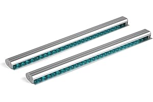 ORIGREEN 2 Pieces Ticket Holder Receipt Holder for Restaurant Refrigerator, No Drill Restaurant Order Ticket Holder, for Walls Home Kitchen Office Cafes Pubs Bars(30cm, Sliiver, 2p)