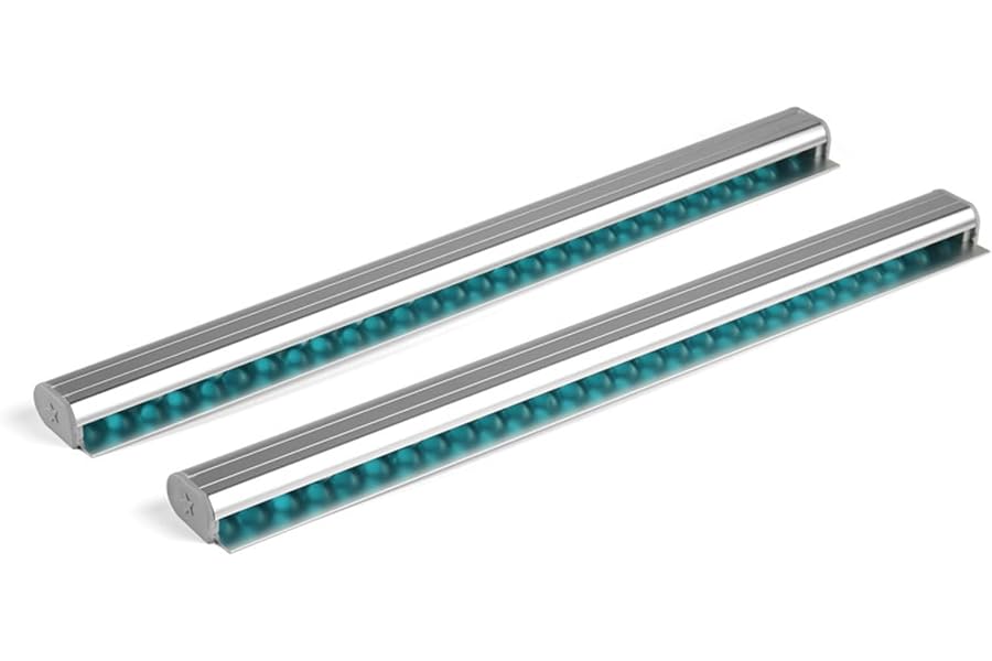 2 Pieces Ticket Holder Receipt Holder for Restaurant Refrigerator, No Drill Restaurant Order Ticket Holder, for Walls Home Kitchen Office Cafes Pubs Bars(30cm, Sliiver, 2p)
