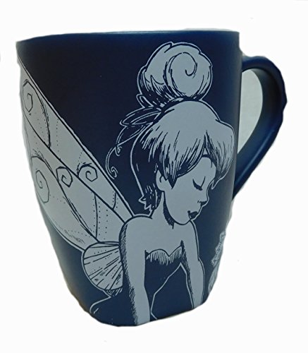 Preisvergleich Produktbild Disney Kaffeetasse Tasse Mug Pott Kaffee Disneyland Paris matt blau Tinkerbell