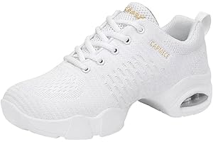 YUKTOPA Damen Tanzschuhe Lace-Up Mesh Luftkissen Tanz Training Tanzsneaker Websneaker Jazzdance Schuhe Dancesneaker Tanzschuhe