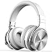 Produktbild cowin E7 PRO [2018 aktualisiert] Active Noise Cancelling Bluetooth Kopfhörer mit Mikrofon Hi-Fi Deep Bass Wireless Kopfhörer über Ohr 30H Spielzeit für Reisen Arbeit TV Computer Telefon (Weiß)