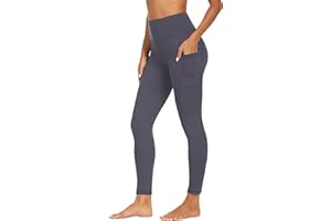 Merlvida Leggins Deportivos Mujer Cintura Alta Mallas Deporte Mujer con Bolsillos Opaque Leggings Push Up Elásticos Pantalones Ropa Deportiva Mayas Gym para Yoga Fitness Running