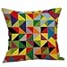 Produktbild MMLsure® Platz Print Dekokissen, geometrische Fall-Herbst-Kissen-Abdeckung dekorativ, Einfach Dekorativ Sofa Kissenbezug Kissenhülle mit verdecktem Reißverschluss aus Kord,45x45cm (C)