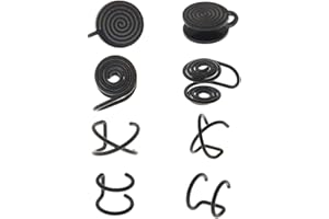 Hobbspring Pressure Earrings for Keloids Stainless Steel Non-Pierced Earrings Cuff Earrings Spiral Compression Earrings Adjustable Clip Earrings for Women Men Ladies